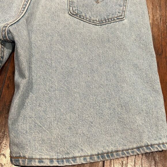 Vintage 90s Levis 505 ORANGE TAB Blue Jean Denim Shorts Size 38 Made In USA VTG - Picture 9 of 9
